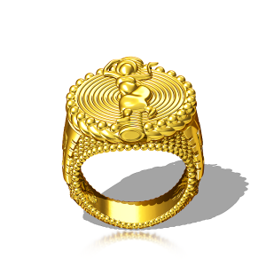 Anello sigillo Donna-AN-M1″ Poids Baoulé”